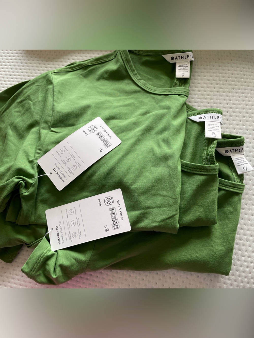 Athleta Tee NWT Essential Crop Tee Baja Green XS, XL, Small